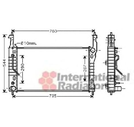 Radiator, racire motor VAN WEZEL 37002424 Radiator, racire motor VAN WEZEL 37002424