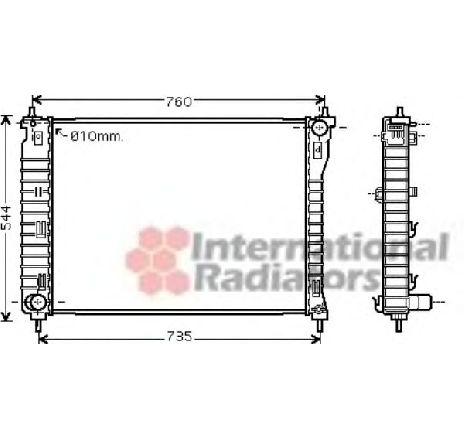 Radiator, racire motor VAN WEZEL 37002435 Radiator, racire motor VAN WEZEL 37002435