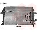 Radiator, racire motor VAN WEZEL 37002489