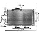 Condensator, climatizare VAN WEZEL 37005454</br>Piesa auto pentru Sistem de aer conditionat