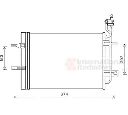 Condensator, climatizare VAN WEZEL 37005620</br>Piesa auto pentru Sistem de aer conditionat