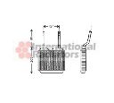 Schimbator caldura, incalzire habitaclu VAN WEZEL 37006132</br>Piesa auto pentru Incalzire