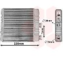 Schimbator caldura, incalzire habitaclu VAN WEZEL 37006321