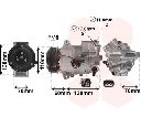 Compresor, climatizare VAN WEZEL 3700K616