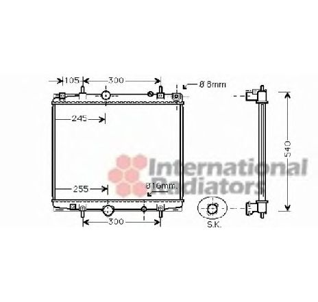 Radiator, racire motor VAN WEZEL 40002276 Radiator, racire motor VAN WEZEL 40002276