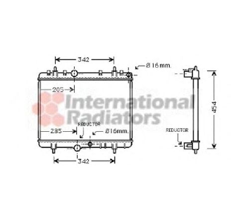 Radiator, racire motor VAN WEZEL 40002280 Radiator, racire motor VAN WEZEL 40002280