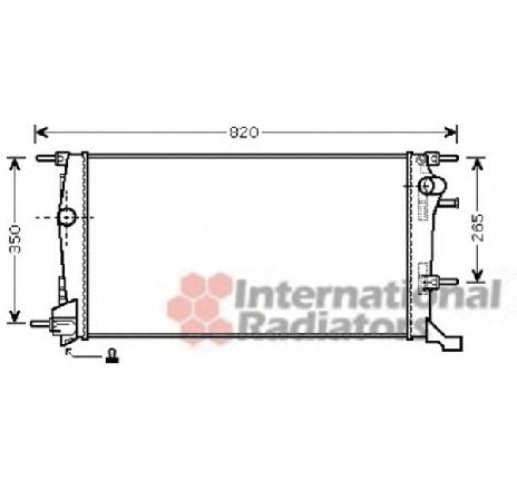 Radiator, racire motor VAN WEZEL 43002409 Radiator, racire motor VAN WEZEL 43002409