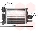 Intercooler, compresor VAN WEZEL 43004602