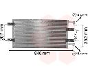 Condensator, climatizare VAN WEZEL 43005314