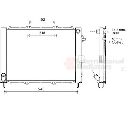 Modul racire VAN WEZEL 4300M497
