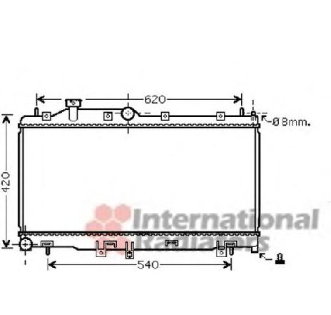 Radiator, racire motor VAN WEZEL 51002072 Radiator, racire motor VAN WEZEL 51002072