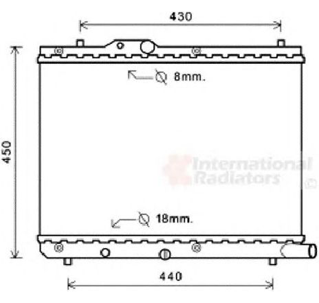 Radiator, racire motor VAN WEZEL 52002122 Radiator, racire motor VAN WEZEL 52002122