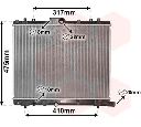 Radiator, racire motor VAN WEZEL 52002136