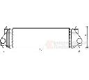 Intercooler, compresor VAN WEZEL 52004134