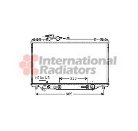 Radiator, racire motor VAN WEZEL 53002345 Radiator, racire motor VAN WEZEL 53002345