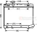 Radiator, racire motor VAN WEZEL 53002663