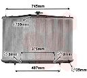 Radiator, racire motor VAN WEZEL 53002675</br>Piesa auto pentru Radiator racire apa/ ulei