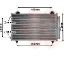 Condensator, climatizare VAN WEZEL 53005487</br>Piesa auto pentru Sistem de aer conditionat