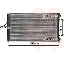 Radiator, racire motor VAN WEZEL 58002099