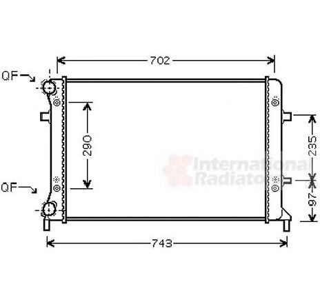 Radiator, racire motor VAN WEZEL 58002228 Radiator, racire motor VAN WEZEL 58002228
