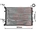 Radiator, racire motor VAN WEZEL 58002283