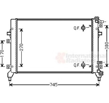 Radiator, racire motor VAN WEZEL 58002326 Radiator, racire motor VAN WEZEL 58002326