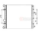 Radiator, racire motor VAN WEZEL 58002346</br>Piesa auto pentru Radiator racire apa/ ulei
