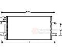 Condensator, climatizare VAN WEZEL 58005197</br>Piesa auto pentru Sistem de aer conditionat