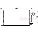 Condensator, climatizare VAN WEZEL 58005236