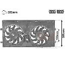 Ventilator, radiator VAN WEZEL 5874748