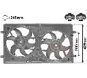 Ventilator, radiator VAN WEZEL 5875749