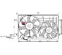 Ventilator, radiator VAN WEZEL 5894748