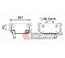 Radiator ulei, ulei motor VAN WEZEL 59003154