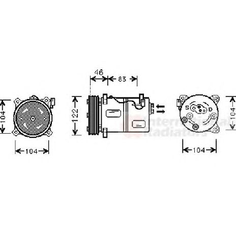 Compresor, climatizare VAN WEZEL 5900K095</br>Piesa auto pentru Sistem de aer conditionat Compresor, climatizare VAN WEZEL 5900K095</br>Piesa auto pentru Sistem de aer conditionat