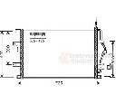 Condensator, climatizare VAN WEZEL 59015107</br>Piesa auto pentru Sistem de aer conditionat