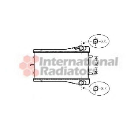Radiator, racire motor VAN WEZEL 74002044 Radiator, racire motor VAN WEZEL 74002044