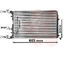 Radiator, racire motor VAN WEZEL 76002010</br>Piesa auto pentru Radiator racire apa/ ulei