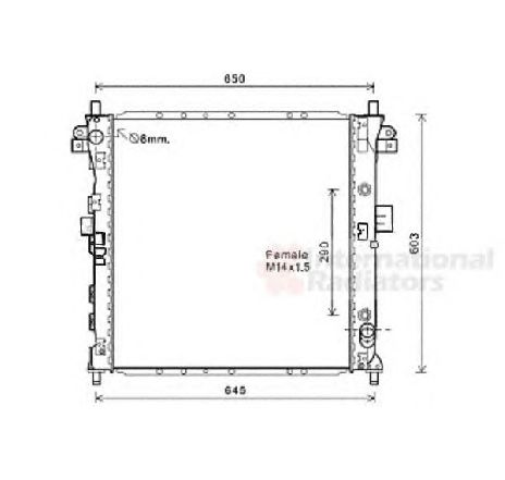 Radiator, racire motor VAN WEZEL 81002131 Radiator, racire motor VAN WEZEL 81002131