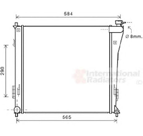 Radiator, racire motor VAN WEZEL 82002303 Radiator, racire motor VAN WEZEL 82002303