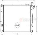 Radiator, racire motor VAN WEZEL 82002346