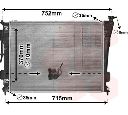 Radiator, racire motor VAN WEZEL 82002423