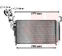 Condensator, climatizare VAN WEZEL 82005347</br>Piesa auto pentru Sistem de aer conditionat