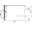 Condensator, climatizare VAN WEZEL 82005396