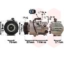 Compresor, climatizare VAN WEZEL 8200K301