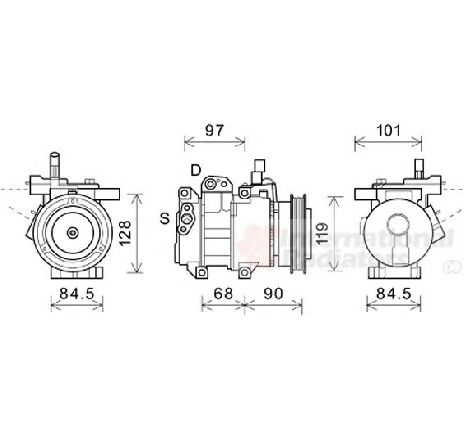 Compresor, climatizare VAN WEZEL 8300K261</br>Piesa auto pentru Sistem de aer conditionat Compresor, climatizare VAN WEZEL 8300K261</br>Piesa auto pentru Sistem de aer conditionat