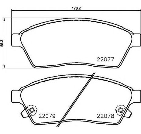 Set placute frana,frana disc TEXTAR 2207701</br>Piesa auto pentru Frana disc Set placute frana,frana disc TEXTAR 2207701</br>Piesa auto pentru Frana disc