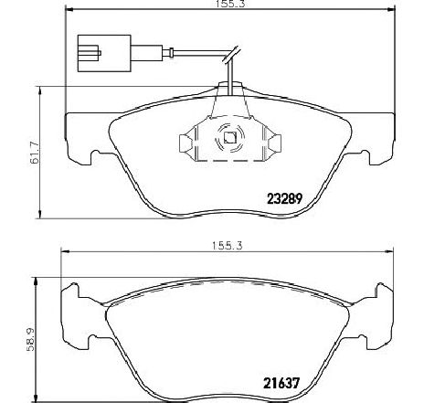 Set placute frana,frana disc TEXTAR 2328902 Set placute frana,frana disc TEXTAR 2328902