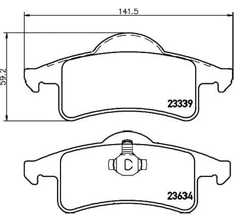Set placute frana,frana disc TEXTAR 2333901 Set placute frana,frana disc TEXTAR 2333901