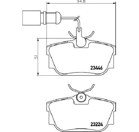 Set placute frana,frana disc TEXTAR 2344605 Set placute frana,frana disc TEXTAR 2344605