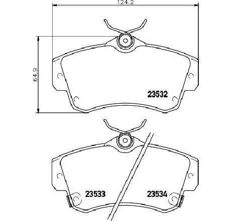 Set placute frana,frana disc TEXTAR 2353202 Set placute frana,frana disc TEXTAR 2353202